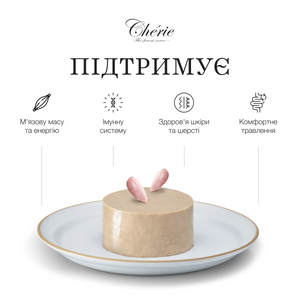 ВОЛОГИЙ КОРМ-МУС ІЗ КУРКИ ДЛЯ ДОРОСЛИХ СОБАК, 90 г