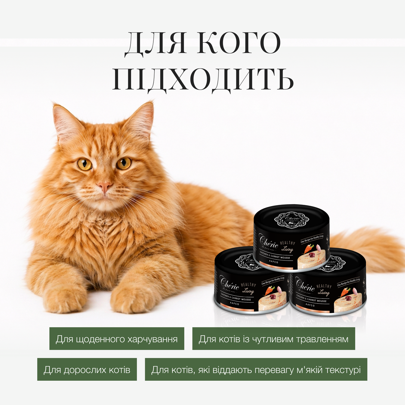 МУС ІЗ КУРКОЮ ТА МОРКВОЮ ДЛЯ КОТІВ, 80 г