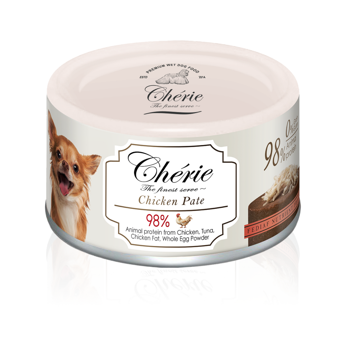CHÉRIE PATE ВОЛОГИЙ КОРМ ПАШТЕТ З КУРКОЮ ДЛЯ СОБАК 80 г