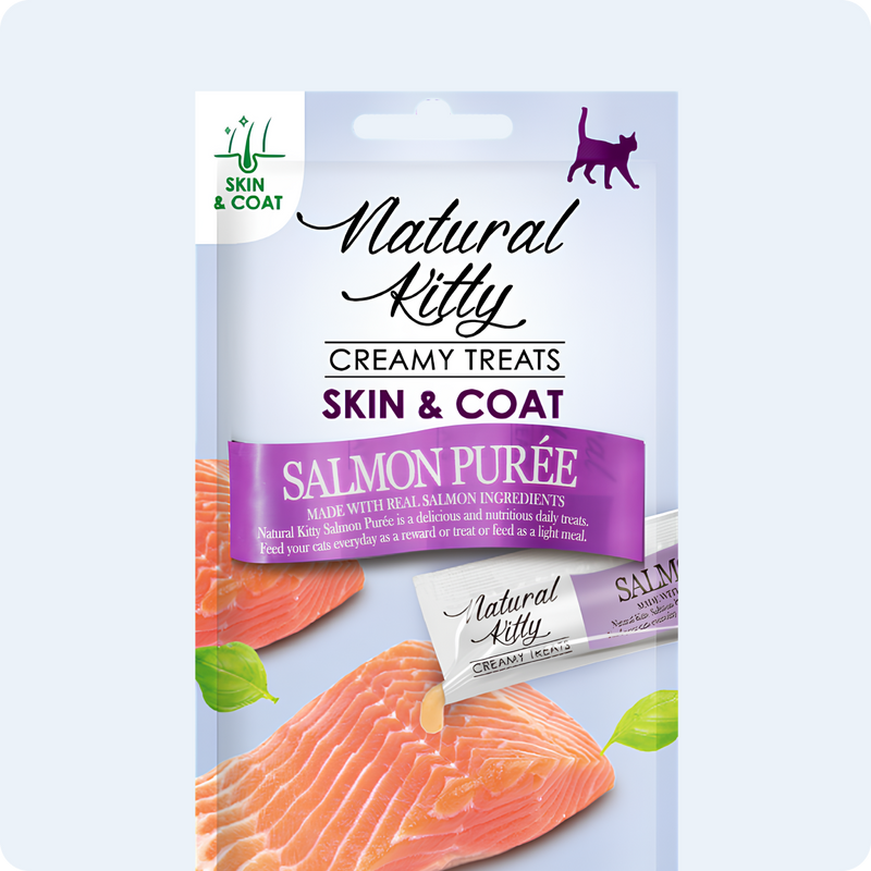 ФУНКЦІОНАЛЬНІ СТІКИ З ЛОСОСЕМ ДЛЯ КОТІВ | SKIN and COAT 4х12 г