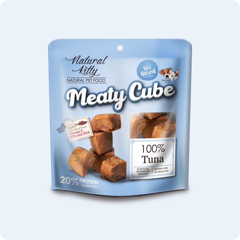 NATURAL KITTY М’ЯСНІ КУБИКИ З ТУНЦЯ ДЛЯ КОТІВ 60 г
