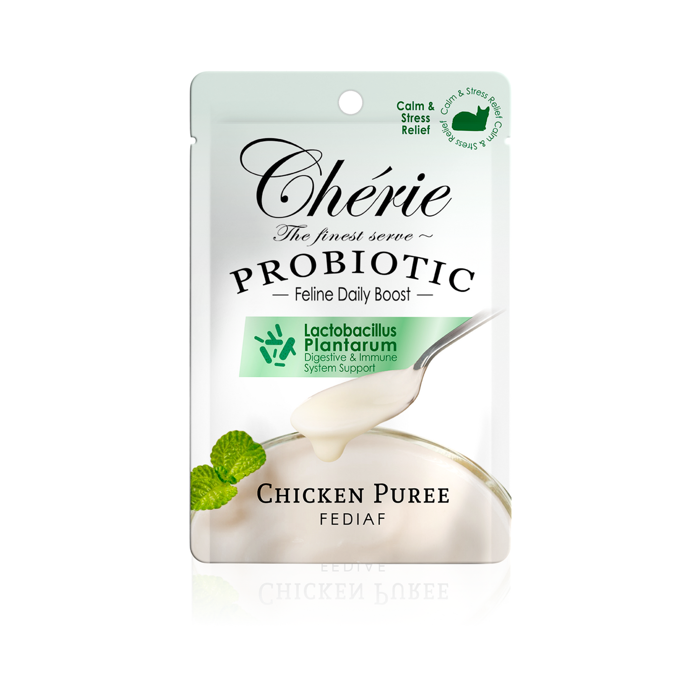 CHÉRIE ПЮРЕ З КУРКОЮ ДЛЯ КОТІВ, ЗНИЖЕННЯ СТРЕСУ 40 г