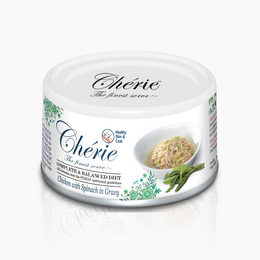 CHÉRIE МІКС КУРКИ ТА ШПИНАТУ В СОУСІ 80 г