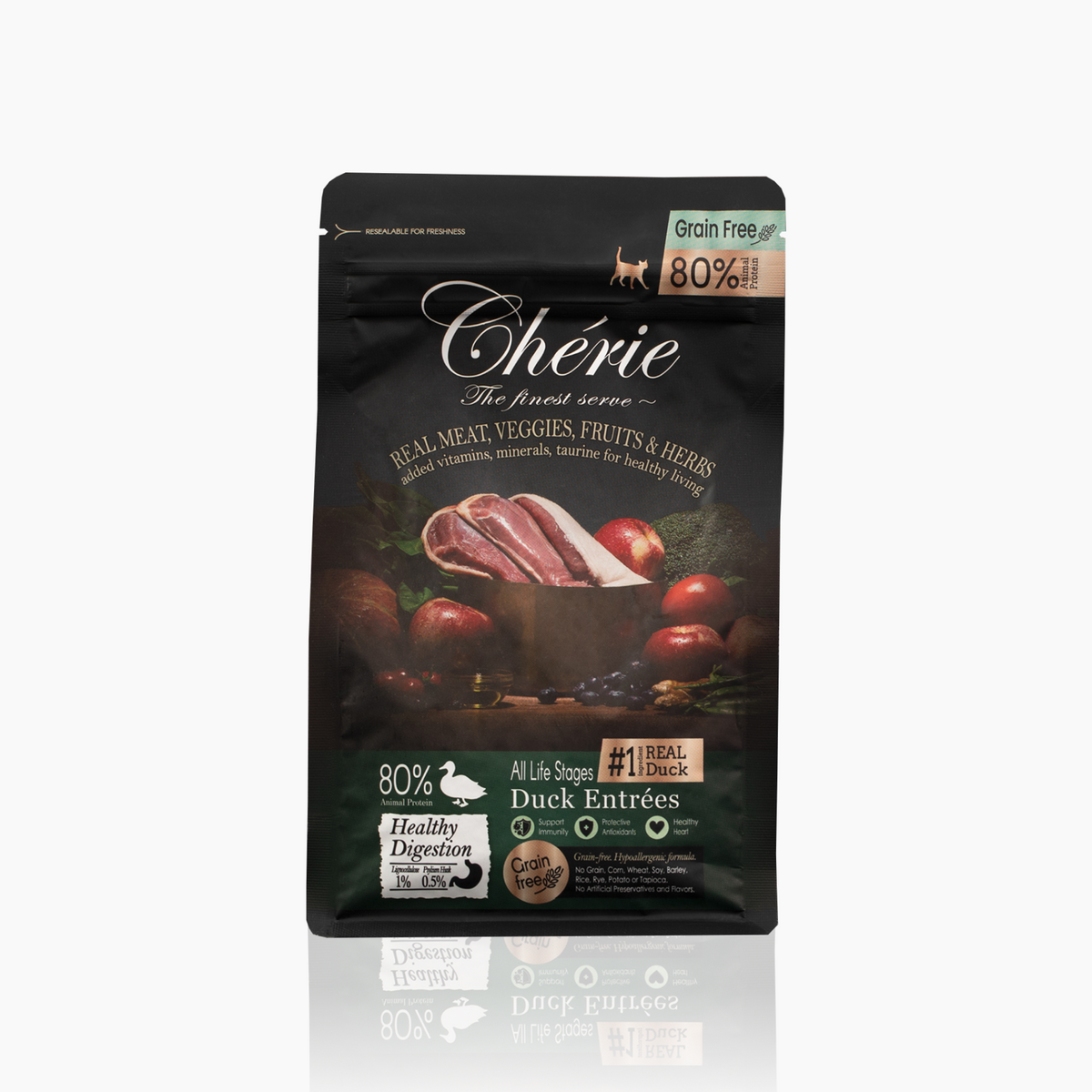 CHÉRIE СУХИЙ КОРМ З КАЧКОЮ 400 г