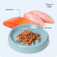 Шматочки курки та лосося в підливі, 85 г preview 5