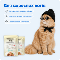 Шматочки курки,тунця та яловичини в підливі, 85 г preview 5