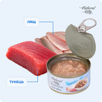 ДИКИЙ ТУНЕЦЬ ТА ЛЯЩ У СОУСІ, 70 г preview 4